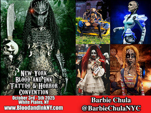 Barbiechula Guest at the New York Blood and Ink Tattoo and Horror Convention at the Westchester County Center in White Plains NY