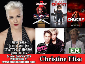 Christine Elise Guest at the New York Blood and Ink Tattoo and Horror Convention at the Westchester County Center in White Plains NY