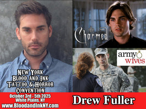 Drew Fuller Charmed Guest at the New York Blood and Ink Tattoo and Horror Convention at the Westchester County Center in White Plains NY