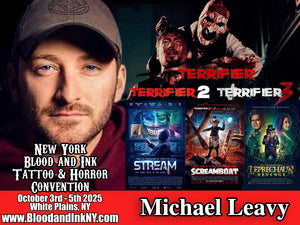 Michael Leavy Guest at the New York Blood and Ink Tattoo and Horror Convention at the Westchester County Center in White Plains NY