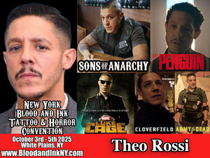 Theo Rossi Guest at the New York Blood and Ink Tattoo and Horror Convention at the Westchester County Center in White Plains NY from Sons of Anarchy and Mayans MC