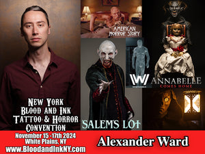 Alexander Ward Vampire from Salem's Lot, American Horror Story, Annabelle, Westward, and more Guest at the Blood and Ink Tattoo & Horror Con at the westchester County Center in White Plains, NY