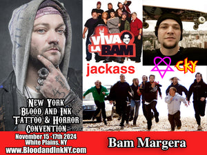 Bam Margera Jackass, CKY, Viva La Bam, and more as a Guest at the Blood and Ink Tattoo & Horror Con at the westchester County Center in White Plains, NY