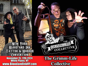 The Grimm-Life Collective Youtube Guest at the Blood and Ink Tattoo & Horror Con at the westchester County Center in White Plains, NY