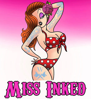 Miss Inked NY Logo at the Blood and Ink Tattoo & Horror Con