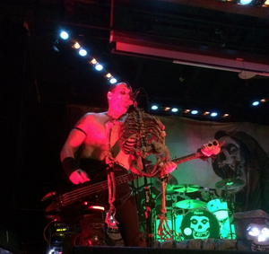 The Misfits playing a concert at the Blood and Ink Tattoo & Horror Con at the Westchester County Center in White Plains New York