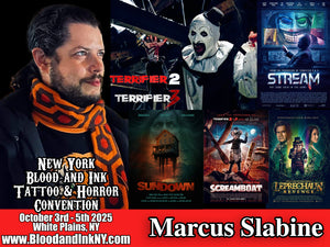 Marcus Slabine Guest at the New York Blood and Ink Tattoo and Horror Convention at the Westchester County Center in White Plains NY