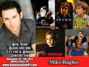 Mike Hughes Pet Sematary, New Nightmare on Elm Street, Kindergarten Cop, Spawn, and Full House as a Guest at the Blood and Ink Tattoo & Horror Con at the westchester County Center in White Plains, NY