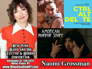 Naomi Grossman Pepper American Horror Story, Ctrl Alt Delete, and more Guest at the Blood and Ink Tattoo & Horror Con at the westchester County Center in White Plains, NY