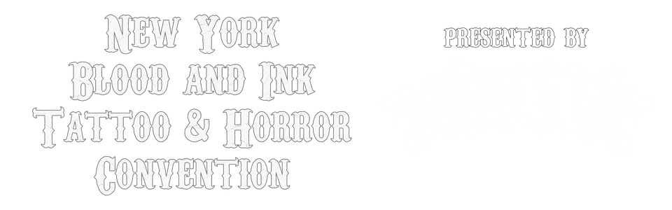 Westchester New York Blood and Ink Tattoo & Horror Convention Logo Presented by Addicted To Ink