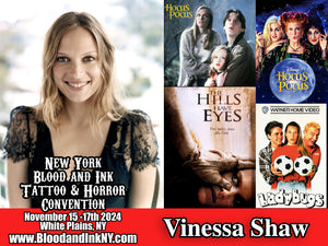 Vinessa Shaw Hocus Pocus, The Hills Have Eyes, Ladybugs, Guest at the Blood and Ink Tattoo & Horror Con at the westchester County Center in White Plains, NY